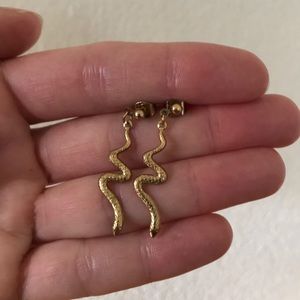 VTG “gold” snake earrings